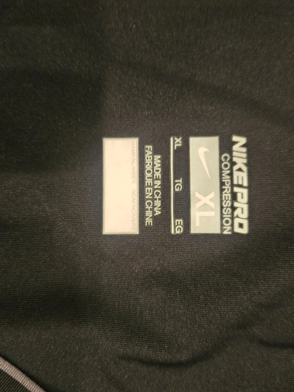 Nike Men’s Black Dri-FIT Padded Compression Shirt